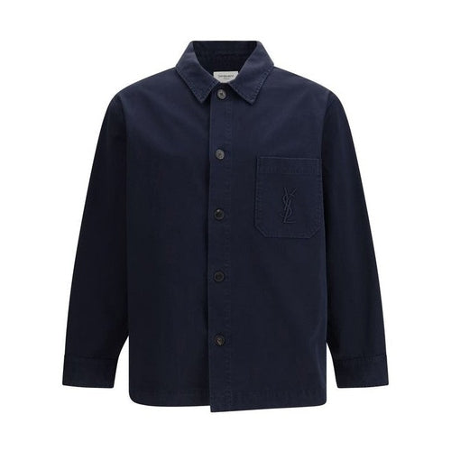 Saint Laurent Blue Cotton Denim Jacket