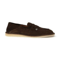 Dolce & Gabbana Brown Calf Leather Bos Taurus Slip-On Loafers