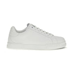 White Calf Leather Bos Taurus Low Top Sneakers