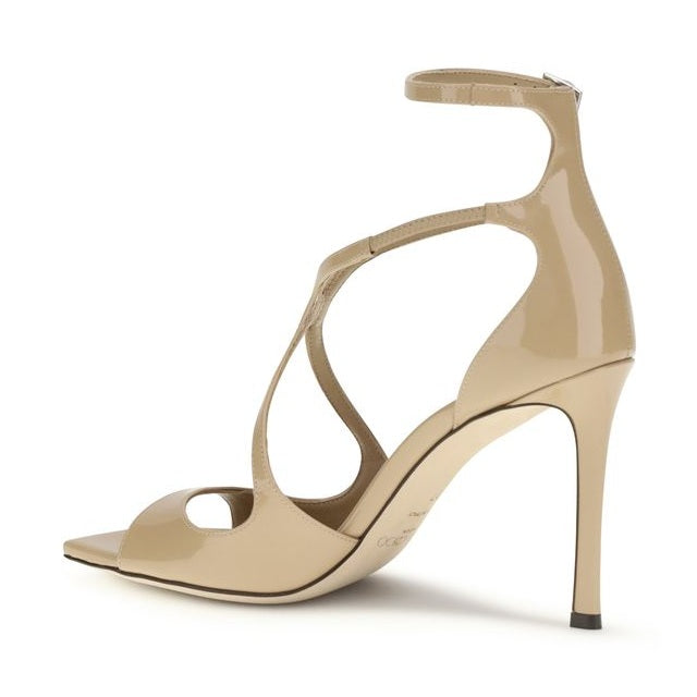 Jimmy Choo Multicolor Calf Leather Bos Taurus Stiletto Heel Sandals