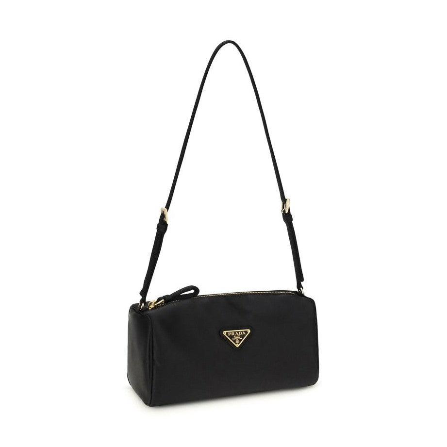 Prada Black Silk Shoulder Bag