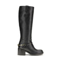 Chloé Black Calf Leather Bos Taurus Lace-Up Boots