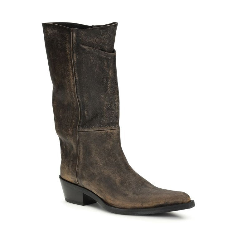 Khaite Brown Calf Leather Bos Taurus Boots