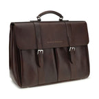 Brunello Cucinelli Bordeaux Calf Leather Bos Taurus Luggage And Travel