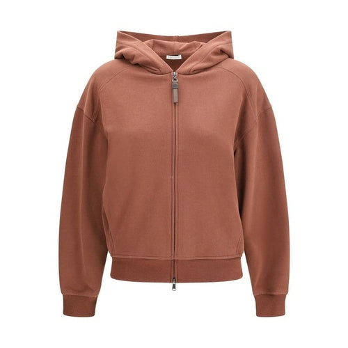 Brunello Cucinelli Brown Cotton Sweatshirt