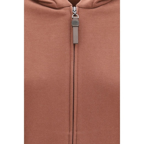 Brunello Cucinelli Brown Cotton Sweatshirt
