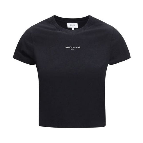 Maison Kitsuné Black Cotton T-Shirt
