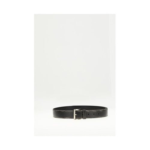 Prada Black Calf Leather Bos Taurus Regular Belt