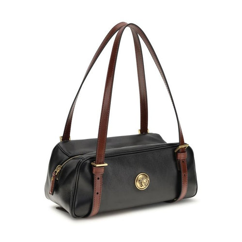 Versace Black Lamb Ovis Aries Aries Shoulder Bag