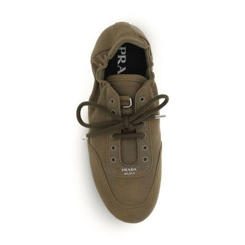 Prada Bicolor Cotton Athletic Sneakers