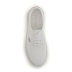 Prada White Cotton Low Top Sneakers