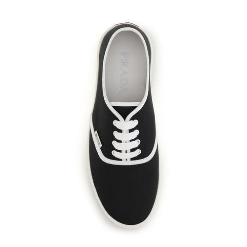 Prada Black Cotton Athletic Sneakers