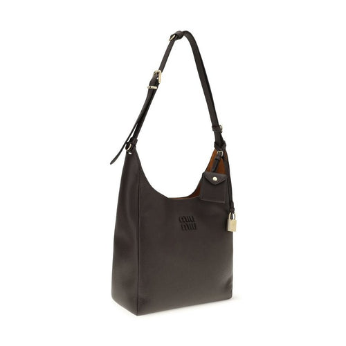 Miu Miu Brown Calf Leather Bos Taurus Backet Bag