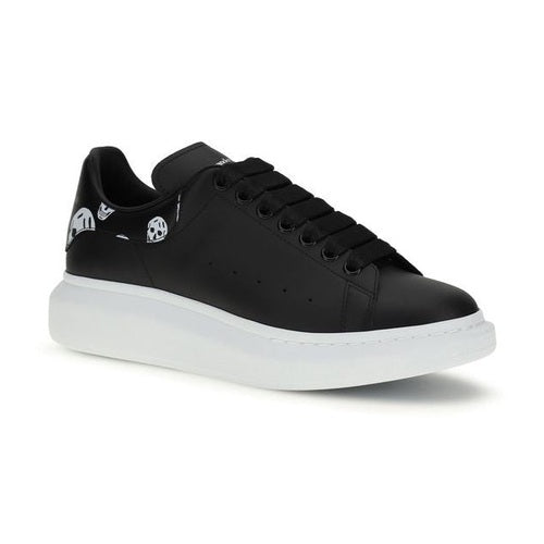 Alexander McQueen Black Calf Leather Bos Taurus Chunky Sneakers