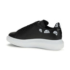 Alexander McQueen Black Calf Leather Bos Taurus Chunky Sneakers
