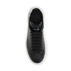 Alexander McQueen Black Calf Leather Bos Taurus Chunky Sneakers