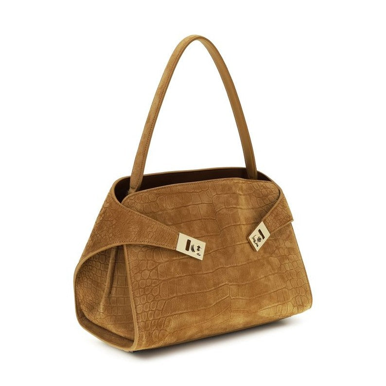 Ferragamo Beige Goatskin Shoulder Bag