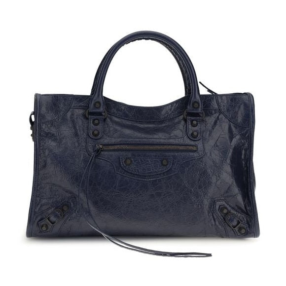 Balenciaga Black Calf Leather Bos Taurus Shoulder Bag