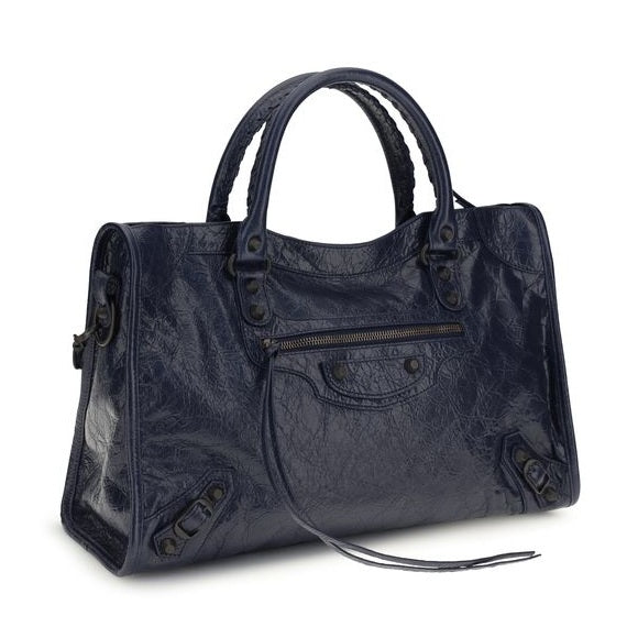 Balenciaga Black Calf Leather Bos Taurus Shoulder Bag