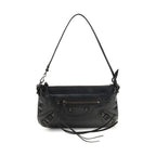 Balenciaga Black Lamb Ovis Aries Aries Shoulder Bag
