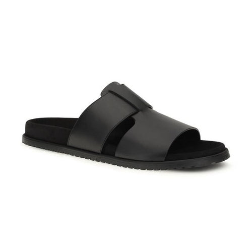 Dolce & Gabbana Black Calf Leather Bos Taurus Sandals