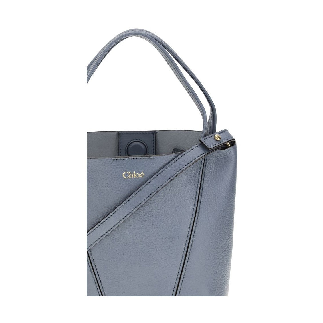 Chloé Blue Calf Leather Bos Taurus Shoulder Bag