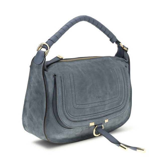 Chloé Blue Calf Leather Bos Taurus Shoulder Bag