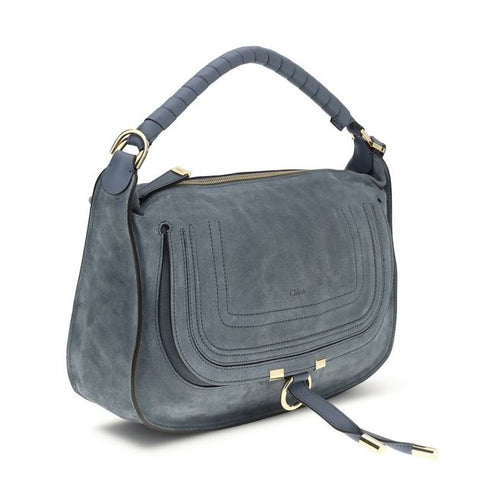 Chloé Blue Calf Leather Bos Taurus Shoulder Bag