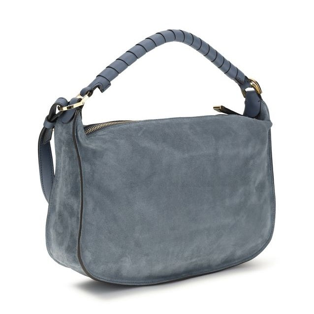 Chloé Blue Calf Leather Bos Taurus Shoulder Bag