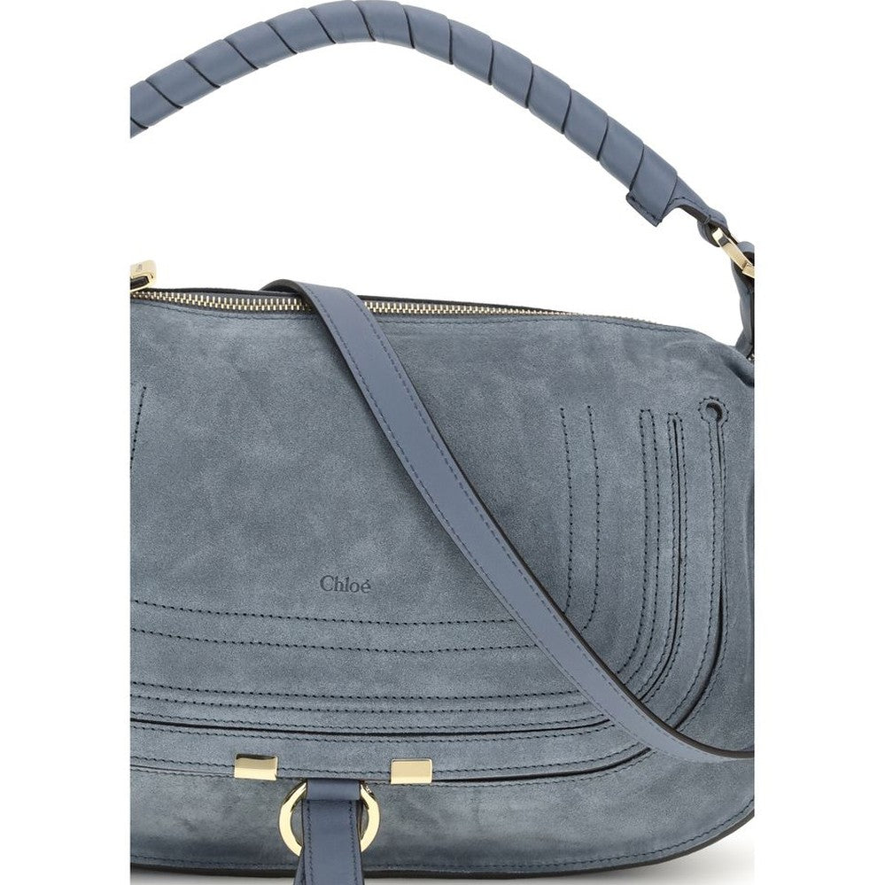 Chloé Blue Calf Leather Bos Taurus Shoulder Bag