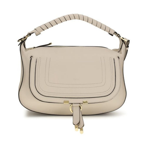 Chloé Beige Calf Leather Bos Taurus Shoulder Bag