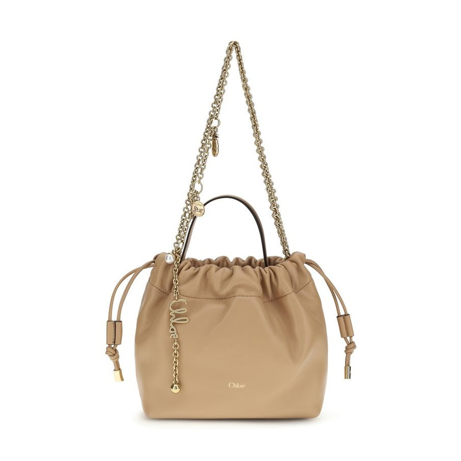 Chloé Beige Lamb Ovis Aries Aries Shoulder Bag