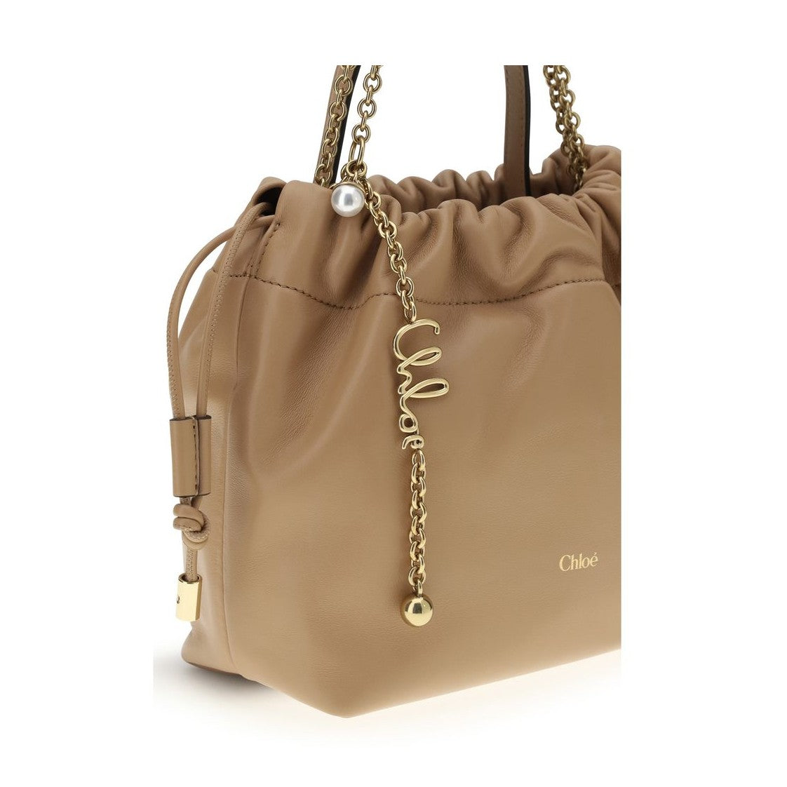 Chloé Beige Lamb Ovis Aries Aries Shoulder Bag