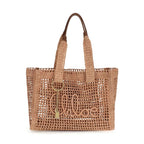 Chloé Beige Raffia Shoulder Bag