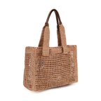 Chloé Beige Raffia Shoulder Bag