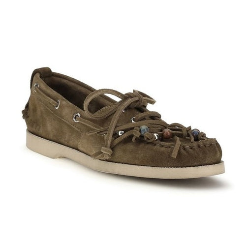 Golden Goose Bicolor Calf Leather Bos Taurus Slip-On Loafers