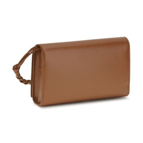 Jil Sander Brown Calf Leather Bos Taurus Wallet
