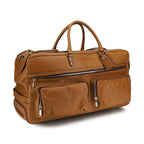 Brunello Cucinelli Brown Calf Leather Bos Taurus Luggage And Travel