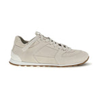 Brunello Cucinelli Beige Calf Leather Bos Taurus Low Top Sneakers