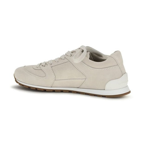 Brunello Cucinelli Beige Calf Leather Bos Taurus Low Top Sneakers