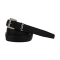 Saint Laurent Black Lamb Ovis Aries Aries Thin Belt