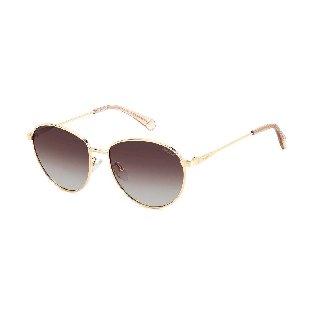 Polaroid Gold Stainless Steel Sunglasses