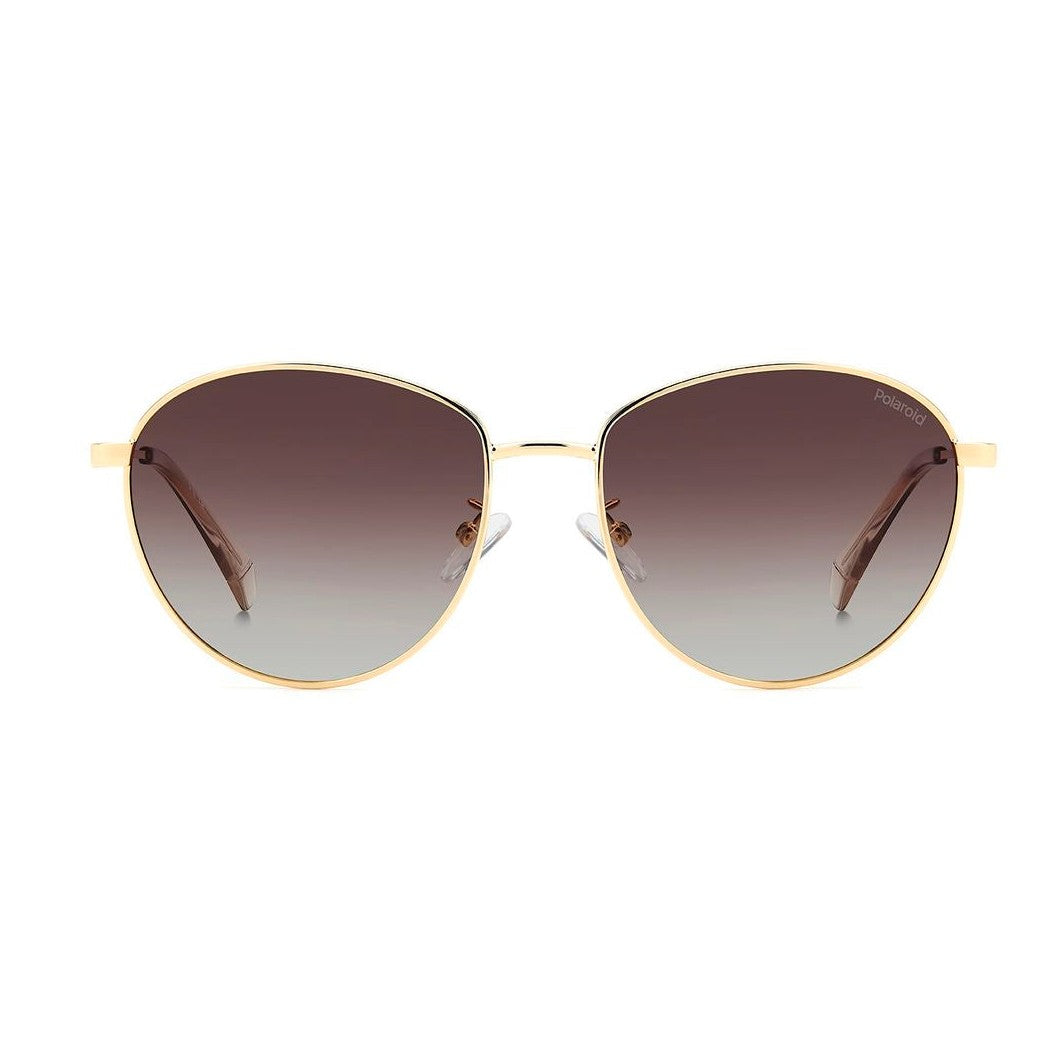 Polaroid Gold Stainless Steel Sunglasses