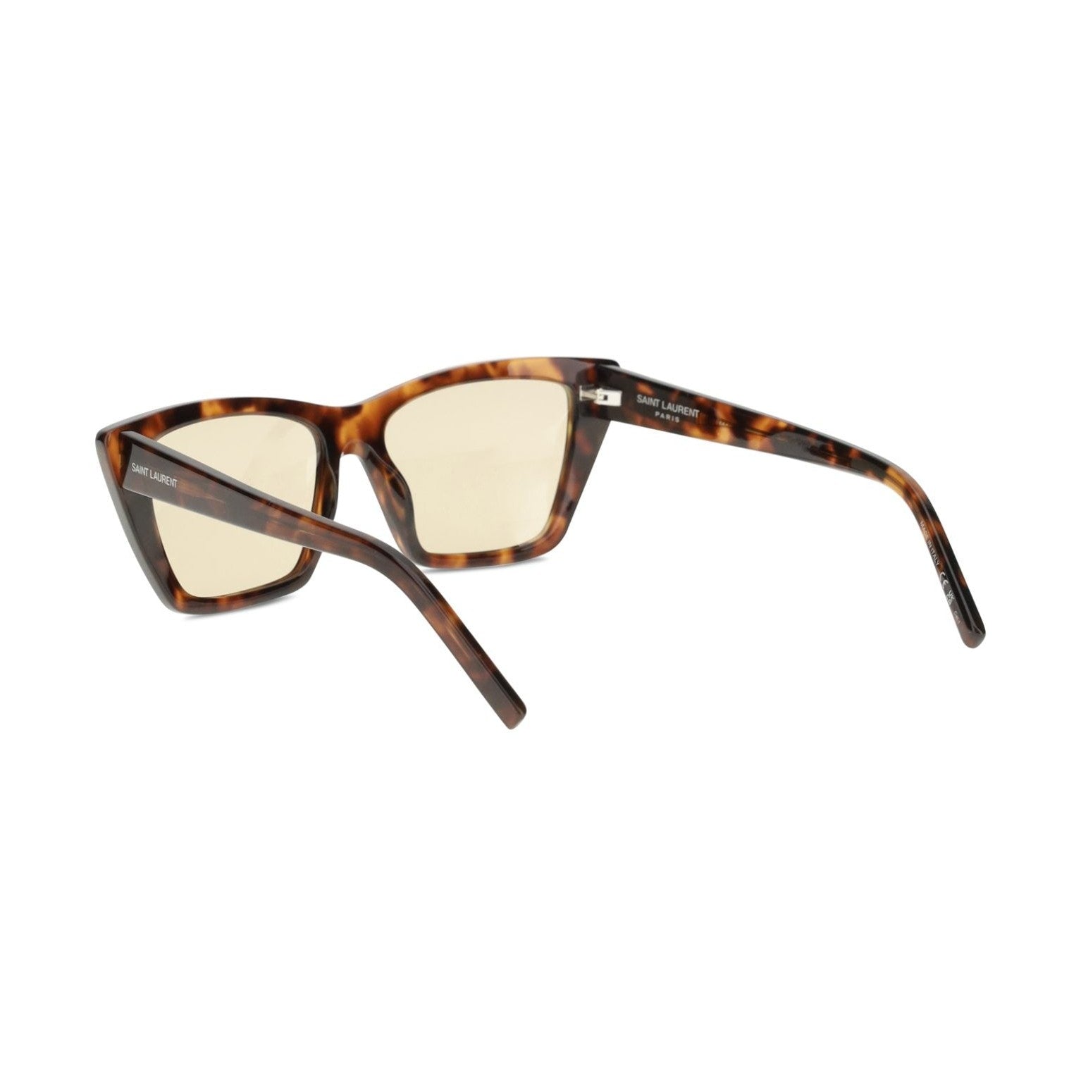 Saint Laurent Beige Acetate Sunglasses