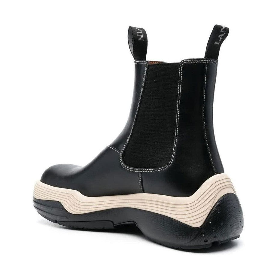 Lanvin Black Calfskin Chelsea Boots