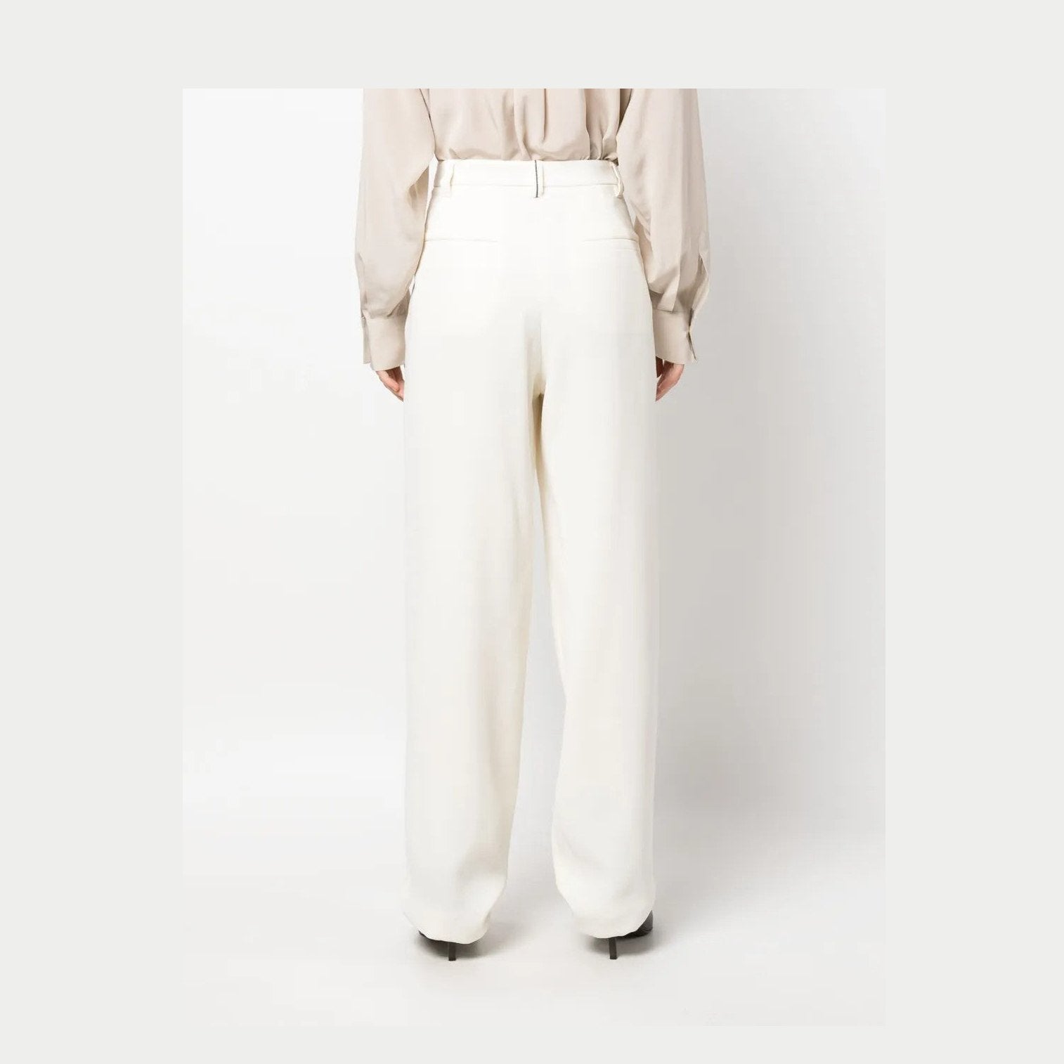 Brunello Cucinelli Natural Viscose Casual Pants