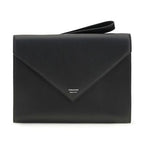 Ferragamo Black Calf Leather Bos Taurus Wallet