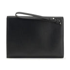 Ferragamo Black Calf Leather Bos Taurus Wallet