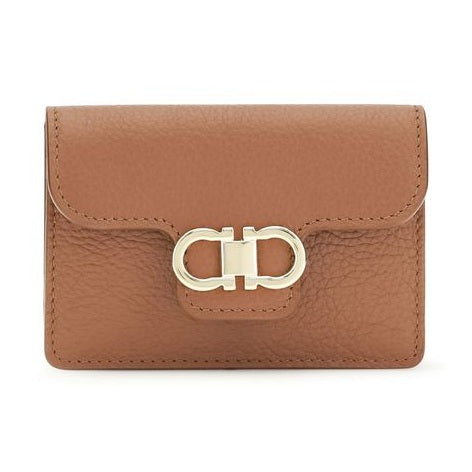 Ferragamo Brown Calf Leather Bos Taurus Wallet