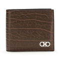 Ferragamo Brown Calf Leather Bos Taurus Wallet